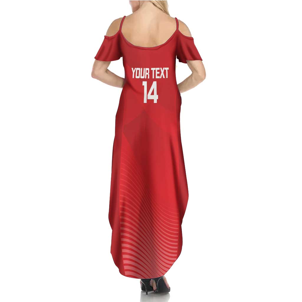 Suns Football Custom Summer Maxi Dress Gold Coast Est 2009 Deep Red - Aussie Hoodie