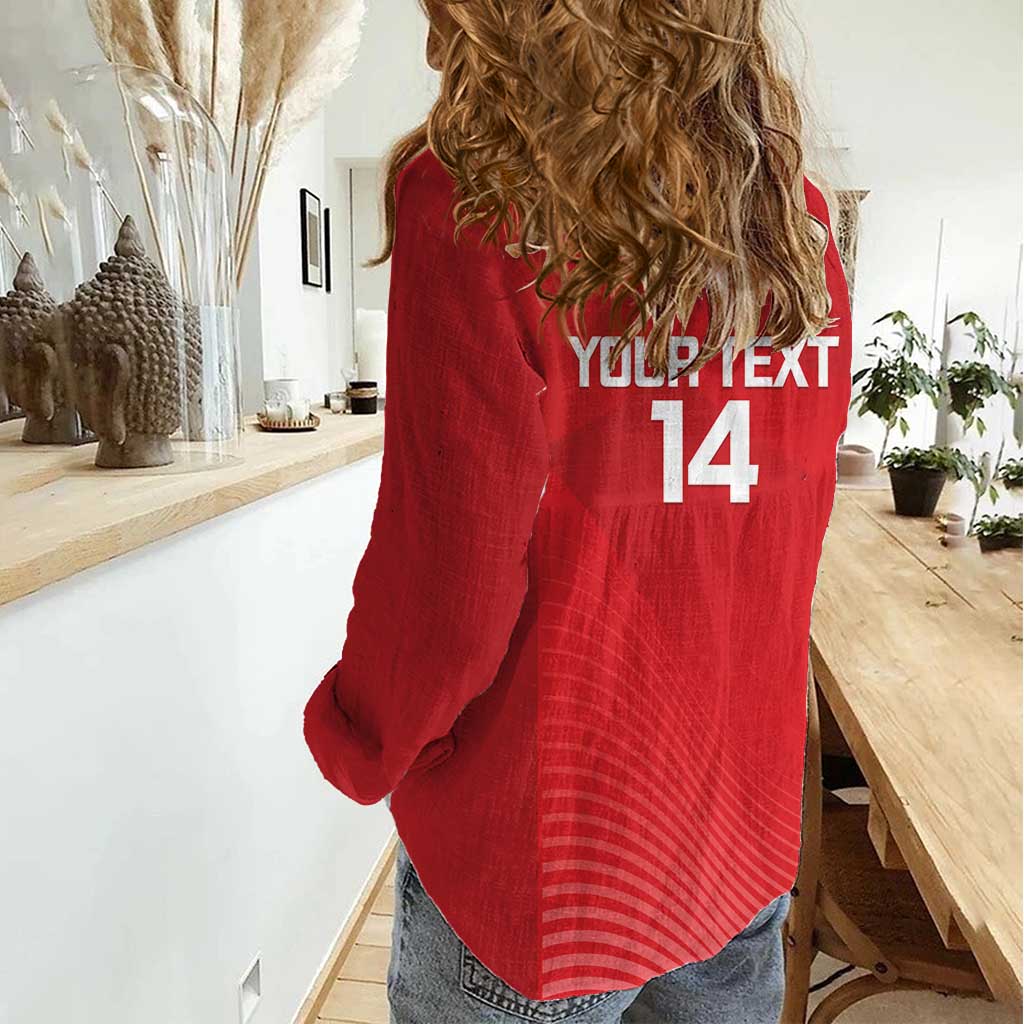 Suns Football Custom Women Casual Shirt Gold Coast Est 2009 Deep Red - Aussie Hoodie