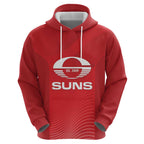 Suns Football Custom Zip Hoodie Gold Coast Est 2009 Deep Red - Aussie Hoodie