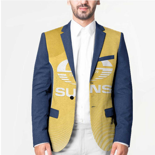 Suns Football Custom Blazer Gold Coast Est 2009 Sunburnt Gold - Aussie Hoodie