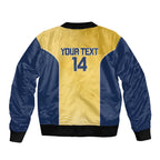 Suns Football Custom Bomber Jacket Gold Coast Est 2009 Sunburnt Gold - Aussie Hoodie