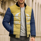 Suns Football Custom Bomber Puffer Jacket Gold Coast Est 2009 Sunburnt Gold - Aussie Hoodie