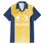 Suns Football Custom Family Matching Mermaid Dress and Hawaiian Shirt Gold Coast Est 2009 Sunburnt Gold - Aussie Hoodie