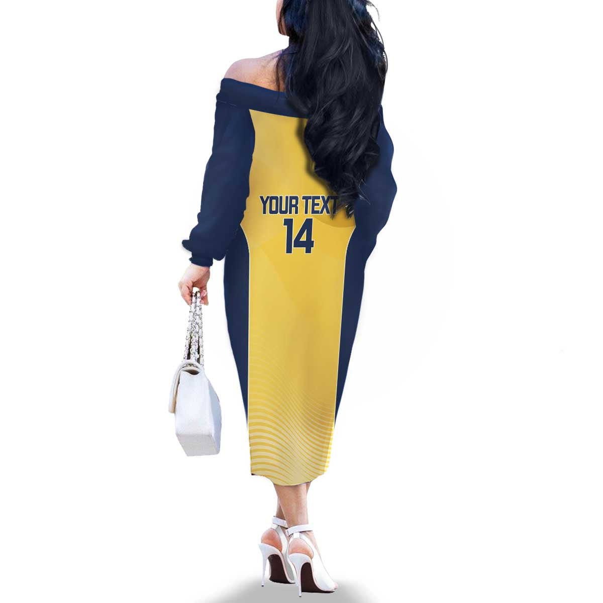 Suns Football Custom Family Matching Off The Shoulder Long Sleeve Dress and Hawaiian Shirt Gold Coast Est 2009 Sunburnt Gold - Aussie Hoodie