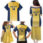 Suns Football Custom Family Matching Puletasi and Hawaiian Shirt Gold Coast Est 2009 Sunburnt Gold - Aussie Hoodie