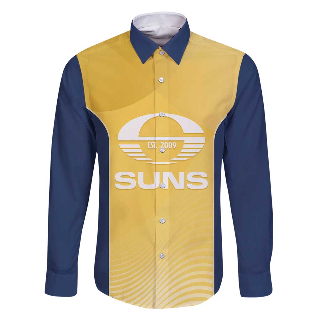 Suns Football Custom Family Matching Puletasi and Hawaiian Shirt Gold Coast Est 2009 Sunburnt Gold - Aussie Hoodie