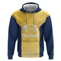 Suns Football Custom Hoodie Gold Coast Est 2009 Sunburnt Gold - Aussie Hoodie