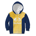 Suns Football Custom Kid Hoodie Gold Coast Est 2009 Sunburnt Gold - Aussie Hoodie