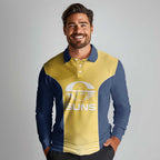 Suns Football Custom Long Sleeve Polo Shirt Gold Coast Est 2009 Sunburnt Gold - Aussie Hoodie