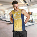 Suns Football Custom Men Tank Top Gold Coast Est 2009 Sunburnt Gold - Aussie Hoodie