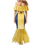 Suns Football Custom Mermaid Dress Gold Coast Est 2009 Sunburnt Gold - Aussie Hoodie