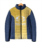 Suns Football Custom Padded Jacket Gold Coast Est 2009 Sunburnt Gold - Aussie Hoodie