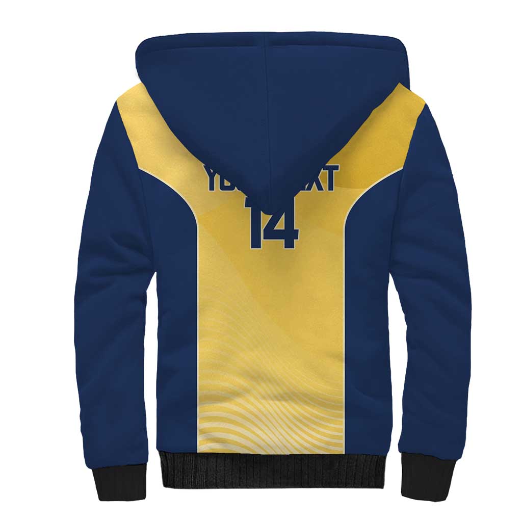 Suns Football Custom Sherpa Hoodie Gold Coast Est 2009 Sunburnt Gold - Aussie Hoodie