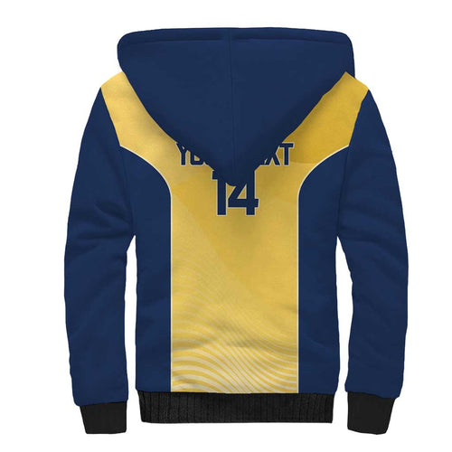 Suns Football Custom Sherpa Hoodie Gold Coast Est 2009 Sunburnt Gold - Aussie Hoodie