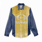 Suns Football Custom Women Casual Shirt Gold Coast Est 2009 Sunburnt Gold - Aussie Hoodie