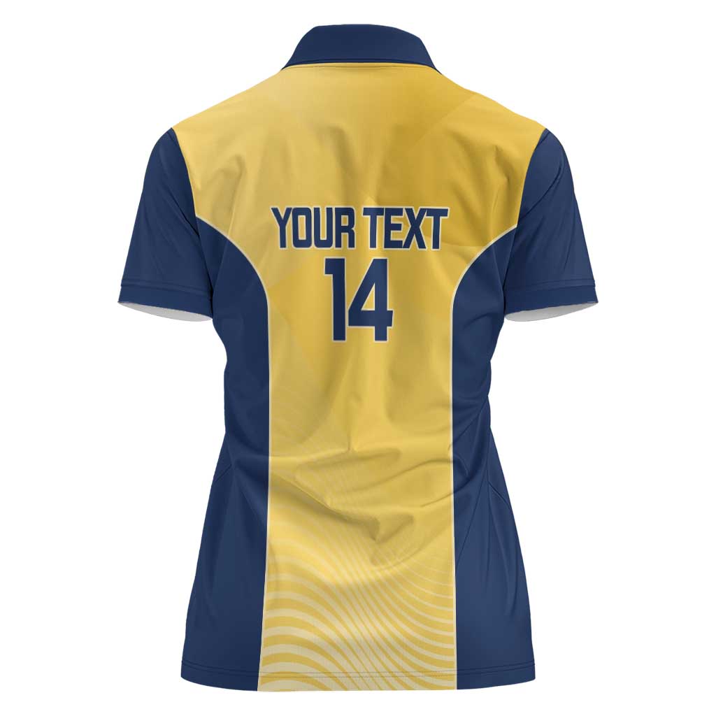 Suns Football Custom Women Polo Shirt Gold Coast Est 2009 Sunburnt Gold - Aussie Hoodie