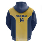Suns Football Custom Zip Hoodie Gold Coast Est 2009 Sunburnt Gold - Aussie Hoodie