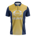 Suns Football Custom Zipper Polo Shirt Gold Coast Est 2009 Sunburnt Gold - Aussie Hoodie