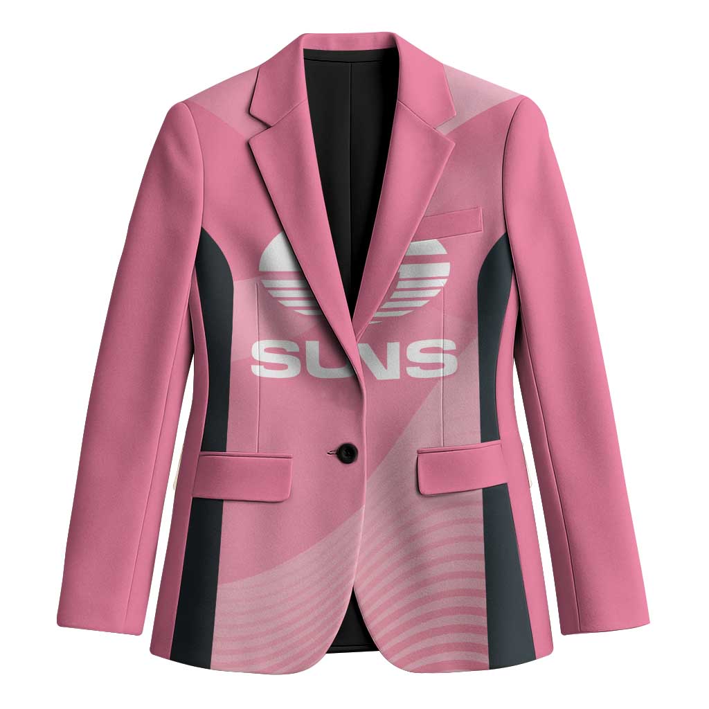 Suns Football Custom Blazer Gold Coast Est 2009 Pink - Aussie Hoodie