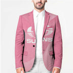 Suns Football Custom Blazer Gold Coast Est 2009 Pink - Aussie Hoodie