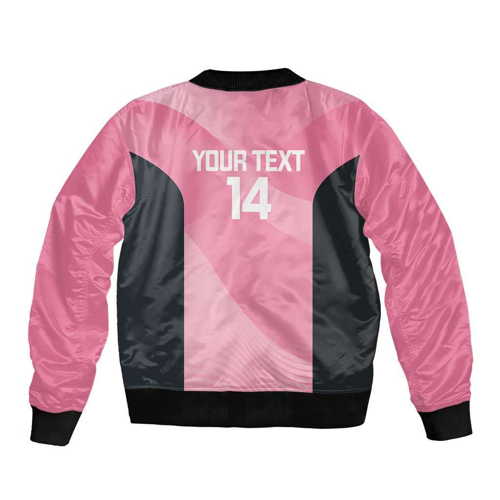 Suns Football Custom Bomber Jacket Gold Coast Est 2009 Pink - Aussie Hoodie