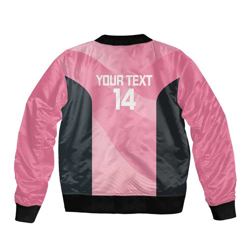 Suns Football Custom Bomber Jacket Gold Coast Est 2009 Pink - Aussie Hoodie