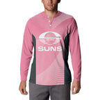 Suns Football Custom Button Sweatshirt Gold Coast Est 2009 Pink - Aussie Hoodie