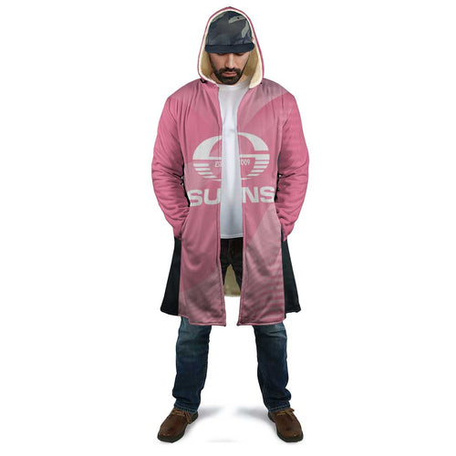 Suns Football Custom Cloak Gold Coast Est 2009 Pink - Aussie Hoodie