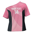 Suns Football Custom Cross Shoulder Shirt Gold Coast Est 2009 Pink - Aussie Hoodie