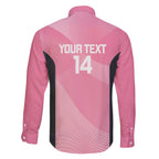 Suns Football Custom Family Matching Off The Shoulder Long Sleeve Dress and Hawaiian Shirt Gold Coast Est 2009 Pink - Aussie Hoodie