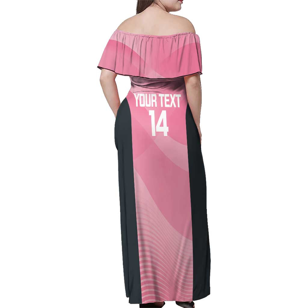 Suns Football Custom Family Matching Off Shoulder Maxi Dress and Hawaiian Shirt Gold Coast Est 2009 Pink - Aussie Hoodie