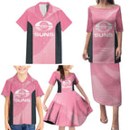 Suns Football Custom Family Matching Puletasi and Hawaiian Shirt Gold Coast Est 2009 Pink - Aussie Hoodie