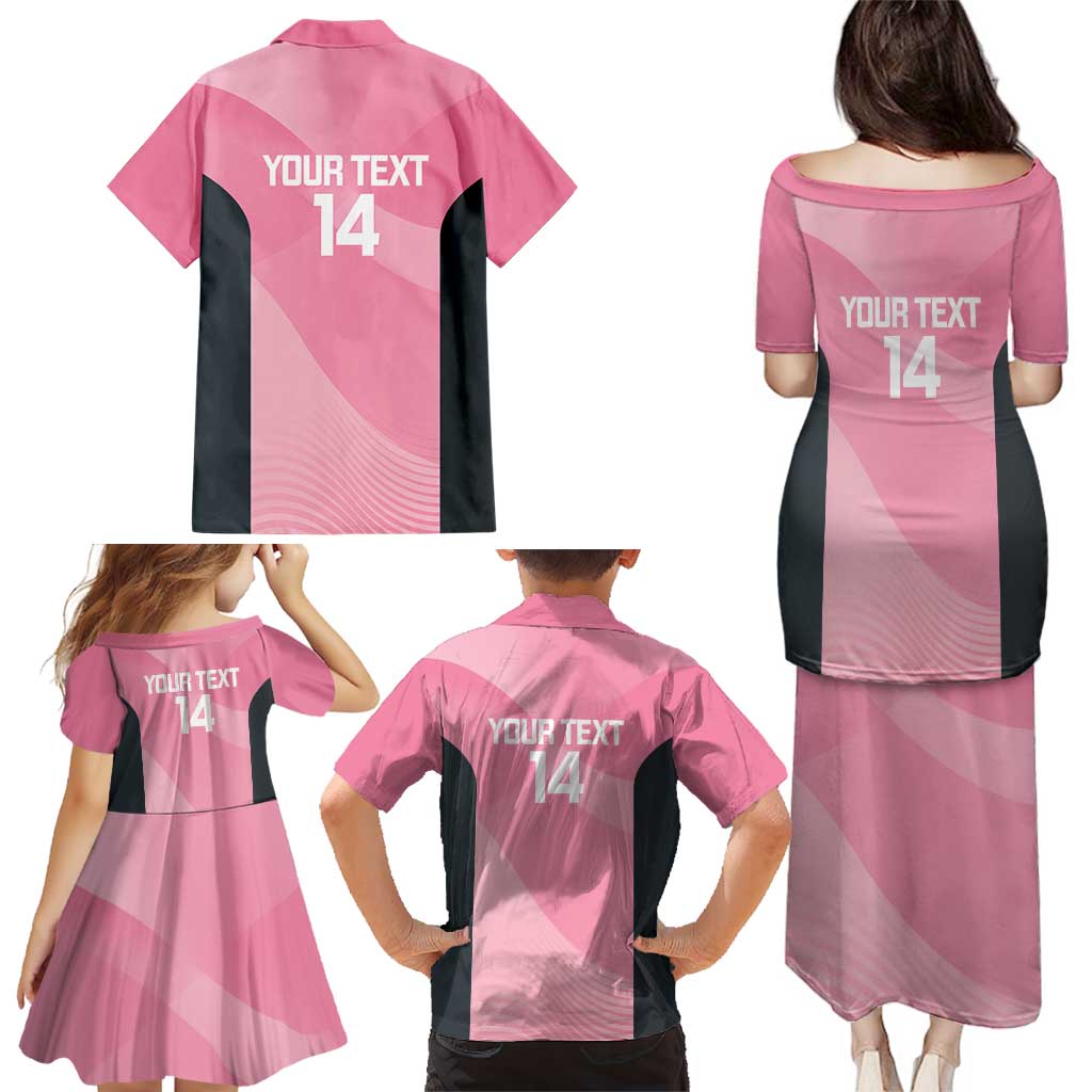 Suns Football Custom Family Matching Puletasi and Hawaiian Shirt Gold Coast Est 2009 Pink - Aussie Hoodie