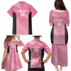 Suns Football Custom Family Matching Puletasi and Hawaiian Shirt Gold Coast Est 2009 Pink - Aussie Hoodie