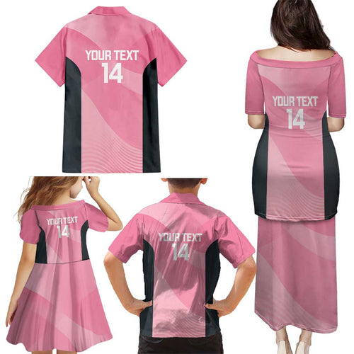 Suns Football Custom Family Matching Puletasi and Hawaiian Shirt Gold Coast Est 2009 Pink - Aussie Hoodie