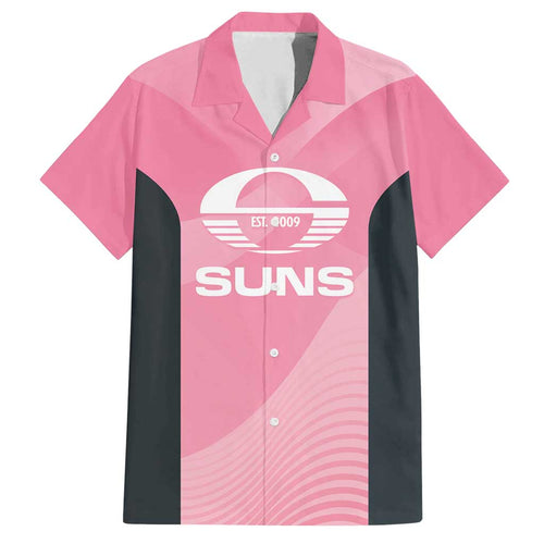 Suns Football Custom Family Matching Puletasi and Hawaiian Shirt Gold Coast Est 2009 Pink - Aussie Hoodie