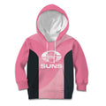 Suns Football Custom Kid Hoodie Gold Coast Est 2009 Pink - Aussie Hoodie