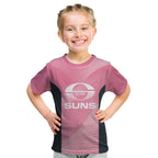Suns Football Custom Kid T Shirt Gold Coast Est 2009 Pink - Aussie Hoodie