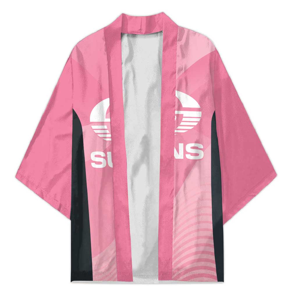 Suns Football Custom Kimono Gold Coast Est 2009 Pink - Aussie Hoodie