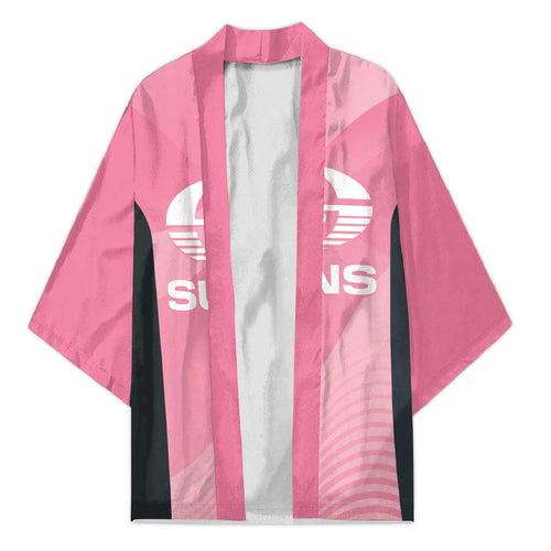 Suns Football Custom Kimono Gold Coast Est 2009 Pink - Aussie Hoodie