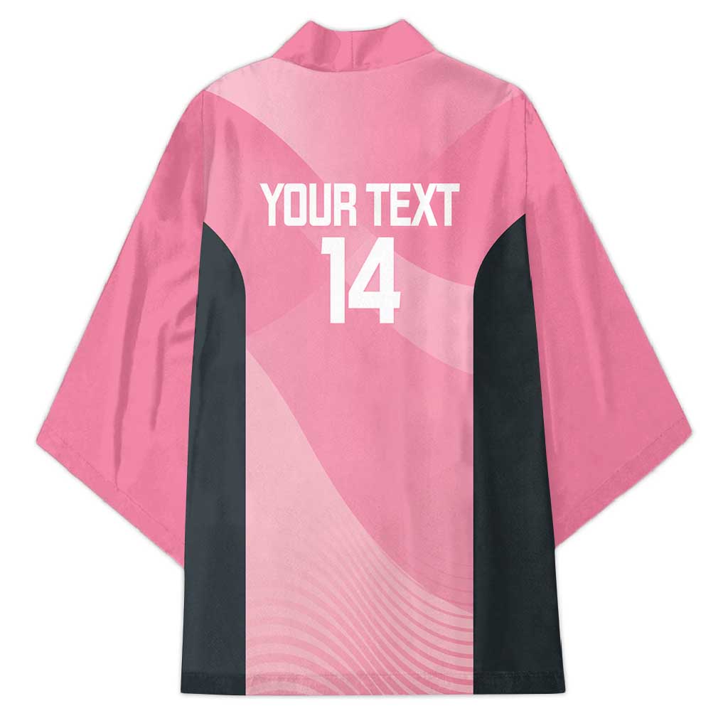 Suns Football Custom Kimono Gold Coast Est 2009 Pink - Aussie Hoodie