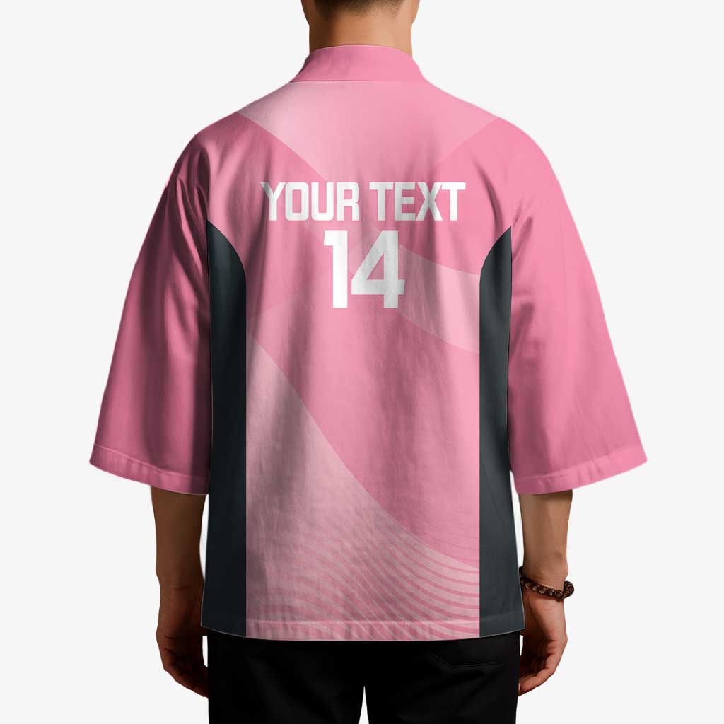 Suns Football Custom Kimono Gold Coast Est 2009 Pink - Aussie Hoodie