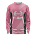Suns Football Custom Long Sleeve Shirt Gold Coast Est 2009 Pink - Aussie Hoodie