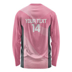 Suns Football Custom Long Sleeve Shirt Gold Coast Est 2009 Pink - Aussie Hoodie