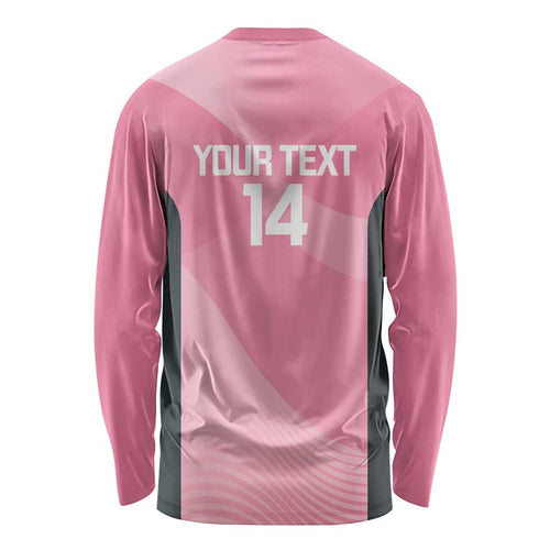Suns Football Custom Long Sleeve Shirt Gold Coast Est 2009 Pink - Aussie Hoodie
