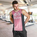Suns Football Custom Men Tank Top Gold Coast Est 2009 Pink - Aussie Hoodie