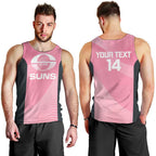 Suns Football Custom Men Tank Top Gold Coast Est 2009 Pink - Aussie Hoodie