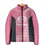 Suns Football Custom Padded Jacket Gold Coast Est 2009 Pink - Aussie Hoodie