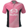 Suns Football Custom Polo Shirt Gold Coast Est 2009 Pink - Aussie Hoodie