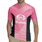 Suns Football Custom Rugby Jersey Gold Coast Est 2009 Pink - Aussie Hoodie